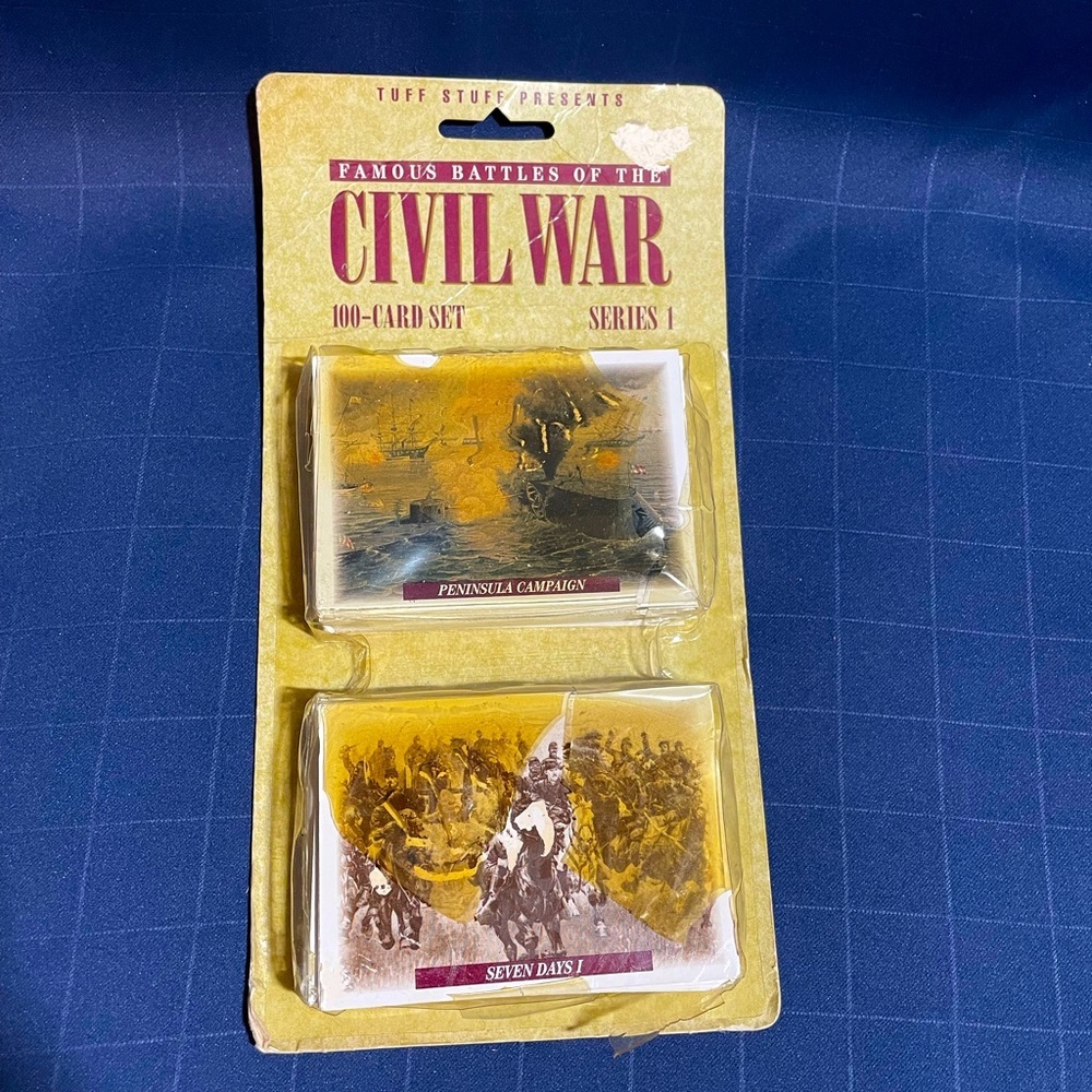 NWT 1991 Tuff Stuff ‘Famous Battles of the Civil War’ 100-card set - series 1